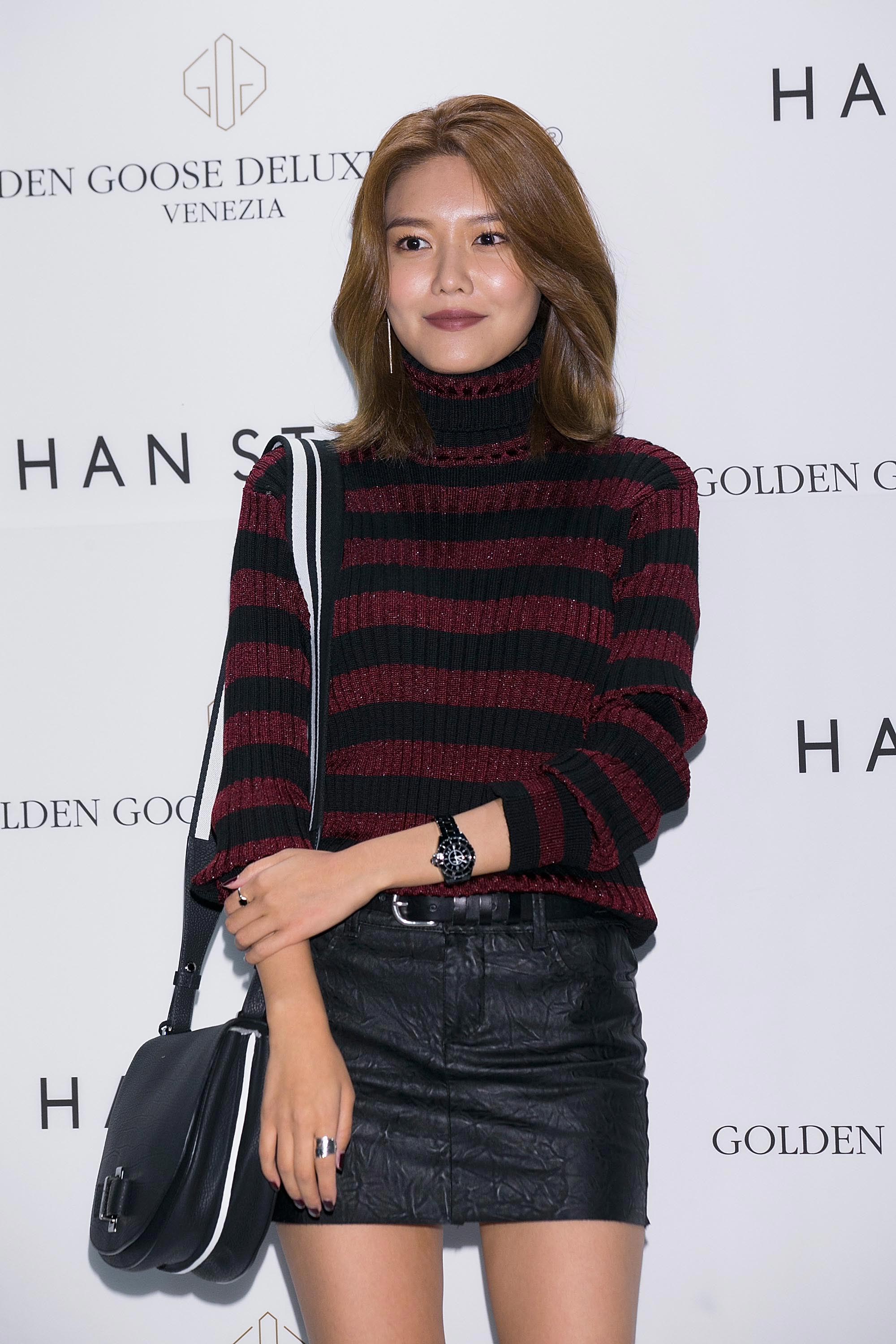 Sooyoung attends the photocall for Golden Goose Deluxe Brand