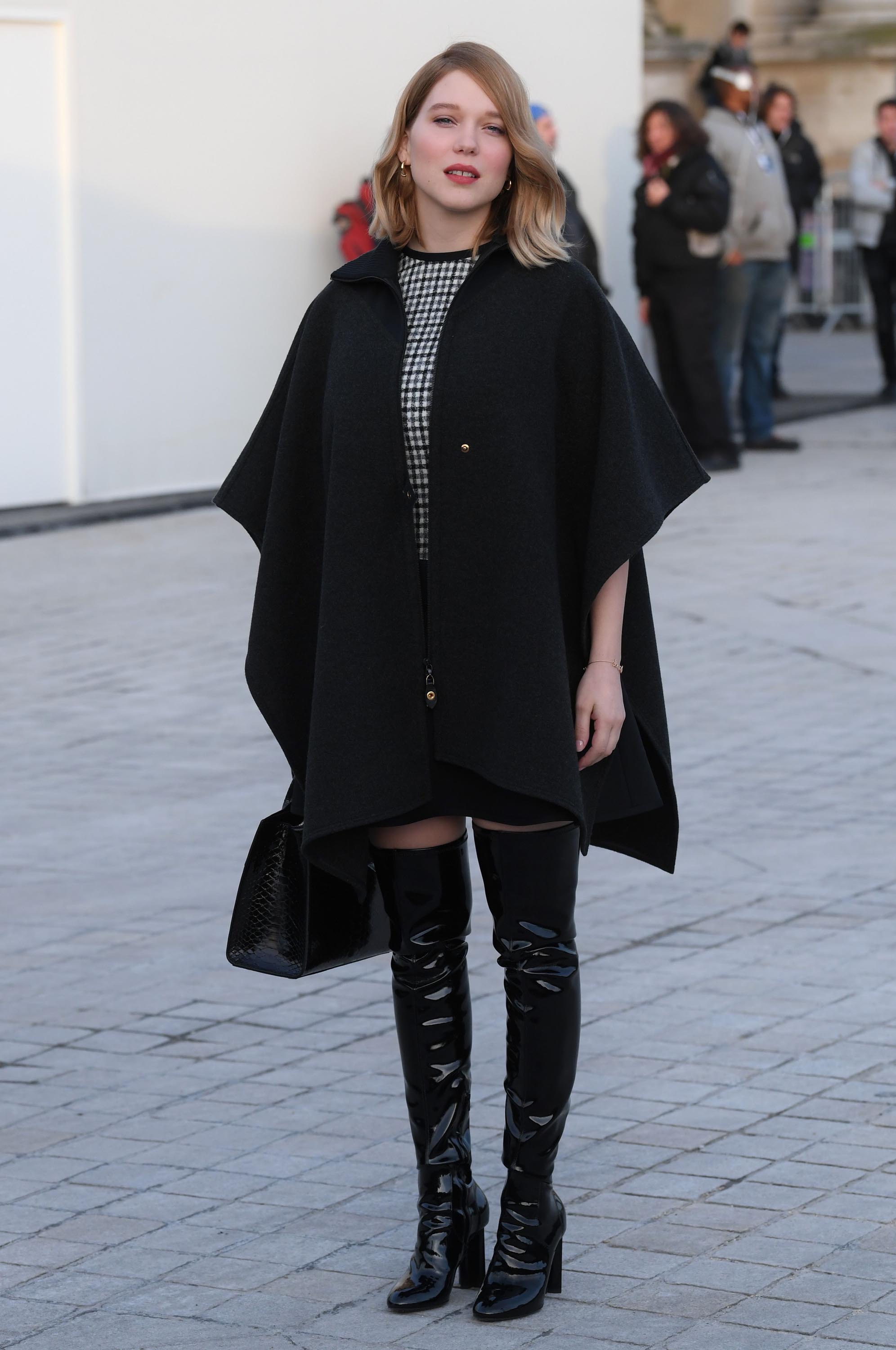 Lea Seydoux attends Louis Vuitton fashion show