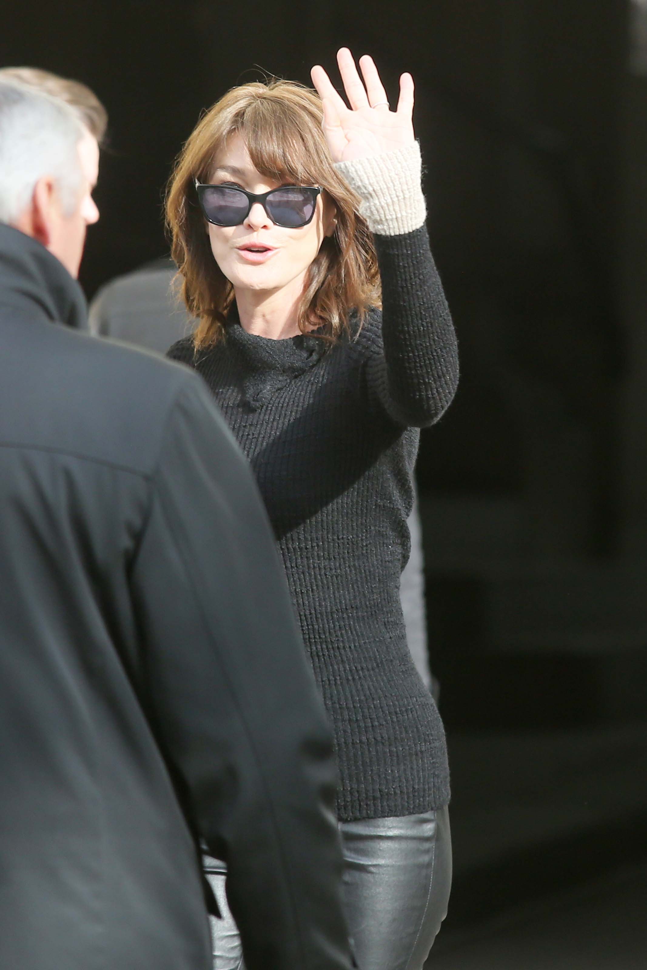 Carla Bruni Sarkozy attends Chanel show