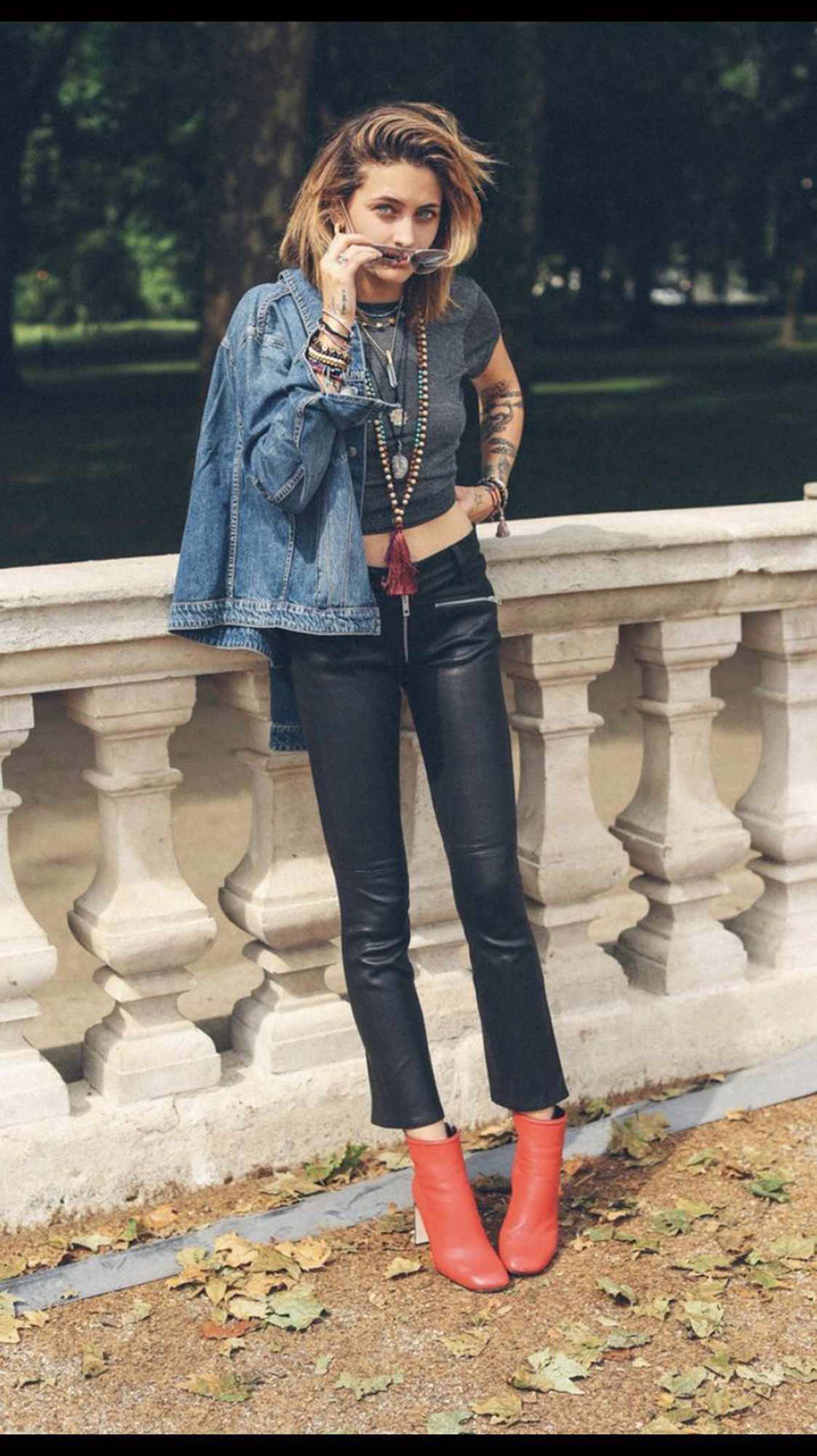 Paris Jackson photoshooting for Rag & Bone