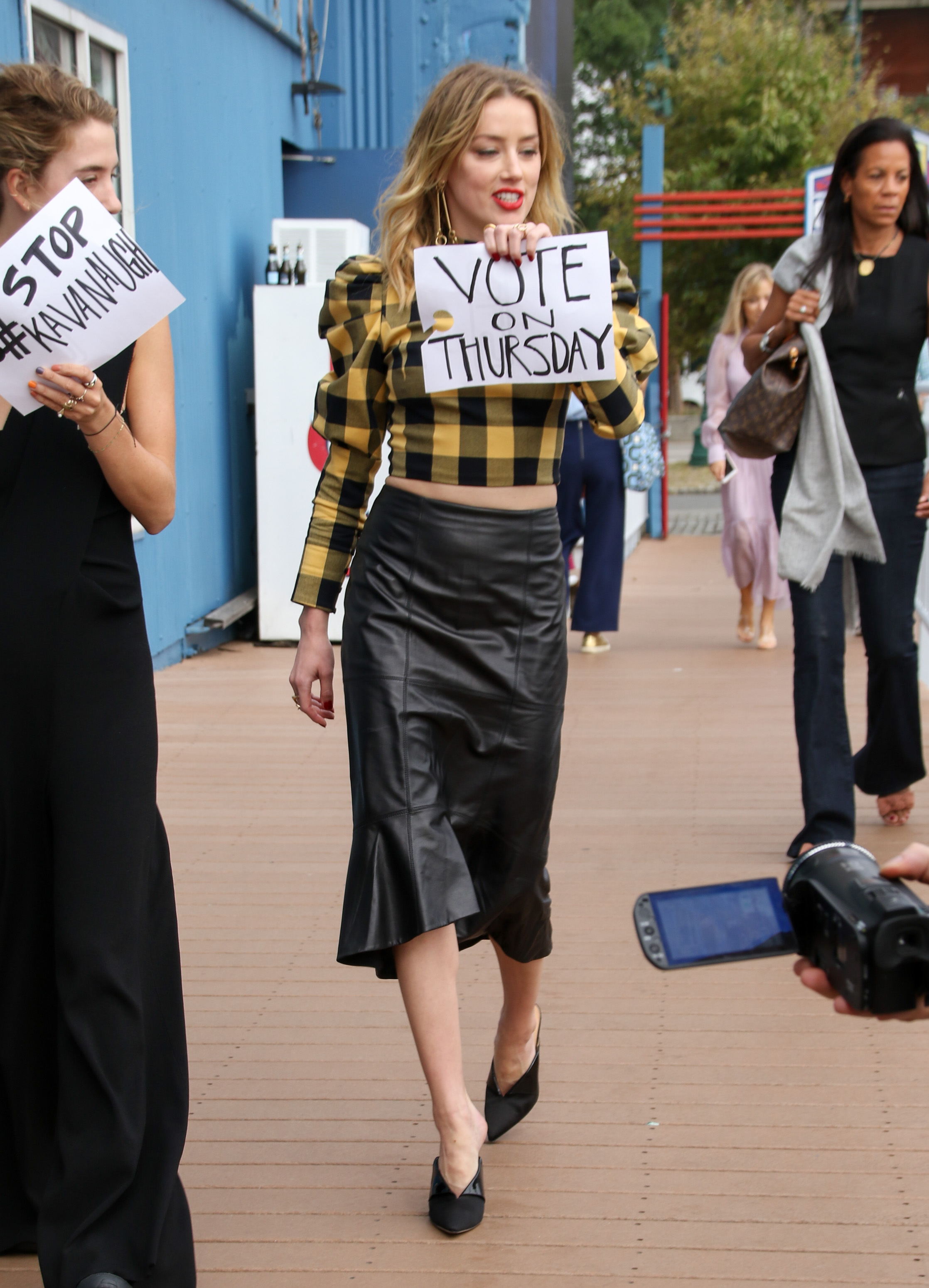 Amber Heard out in NYC