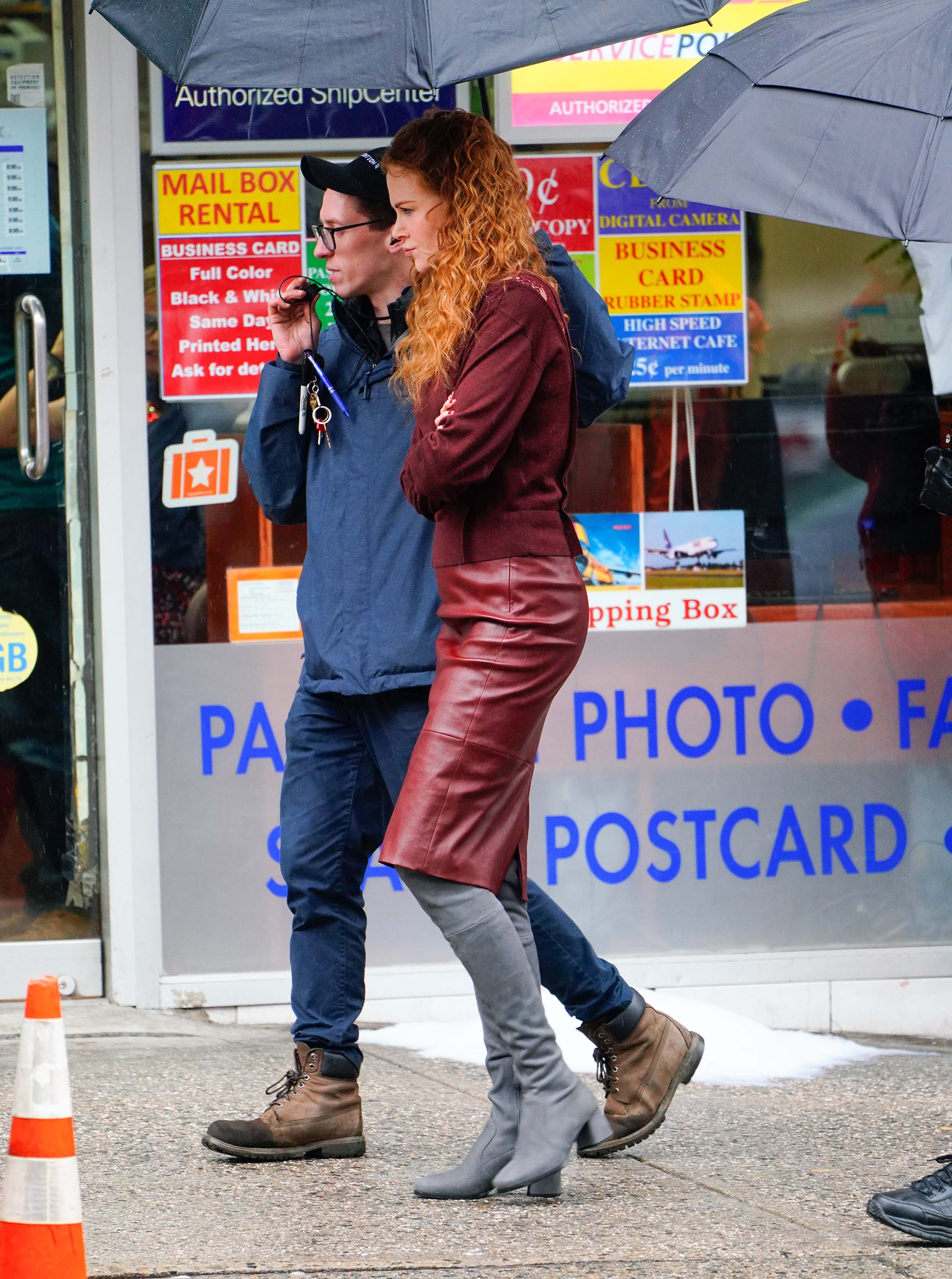 Nicole Kidman on the set of ‘The Undoing’