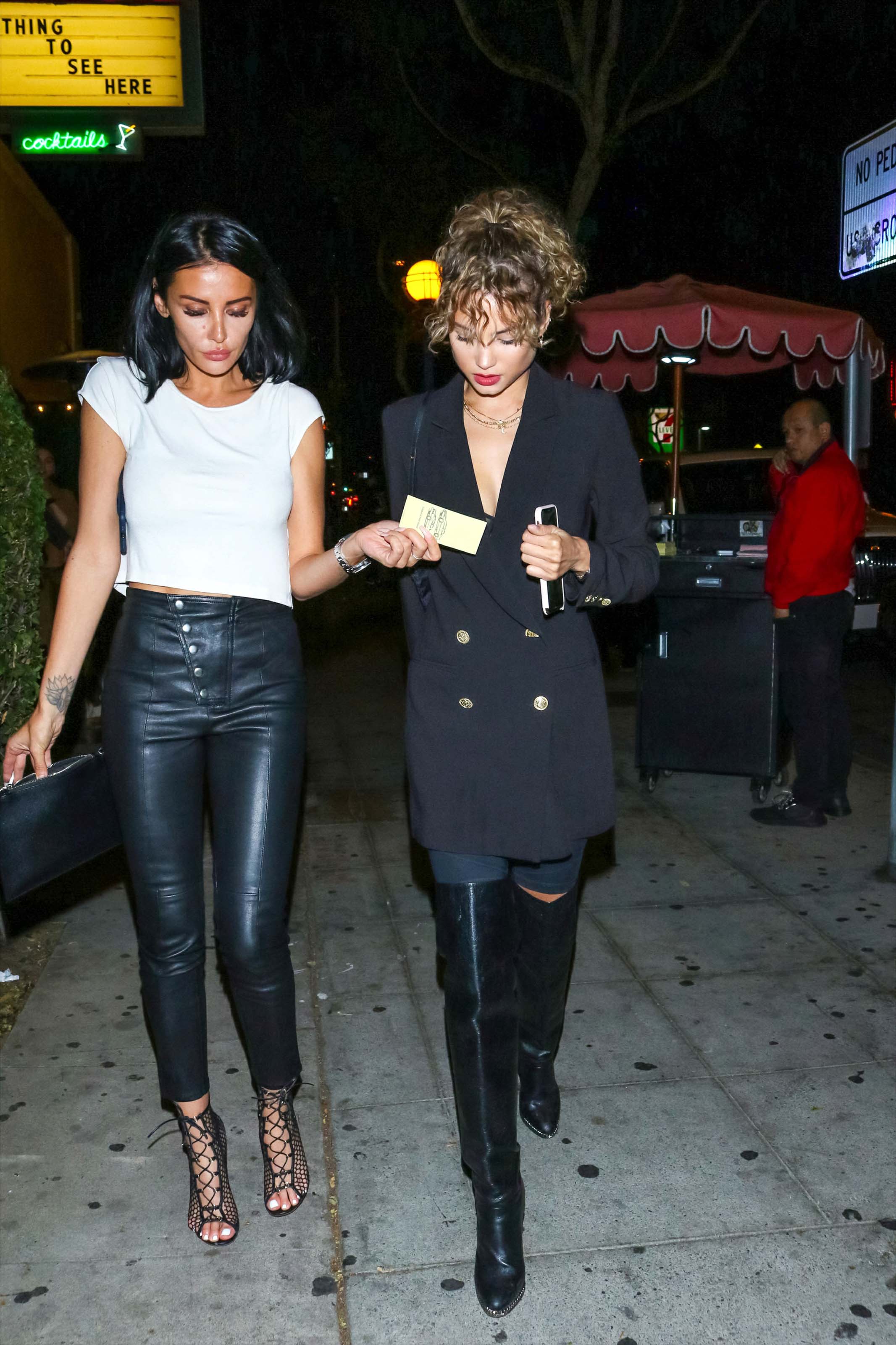 Rose Bertram seen outside Delilah Nightclub