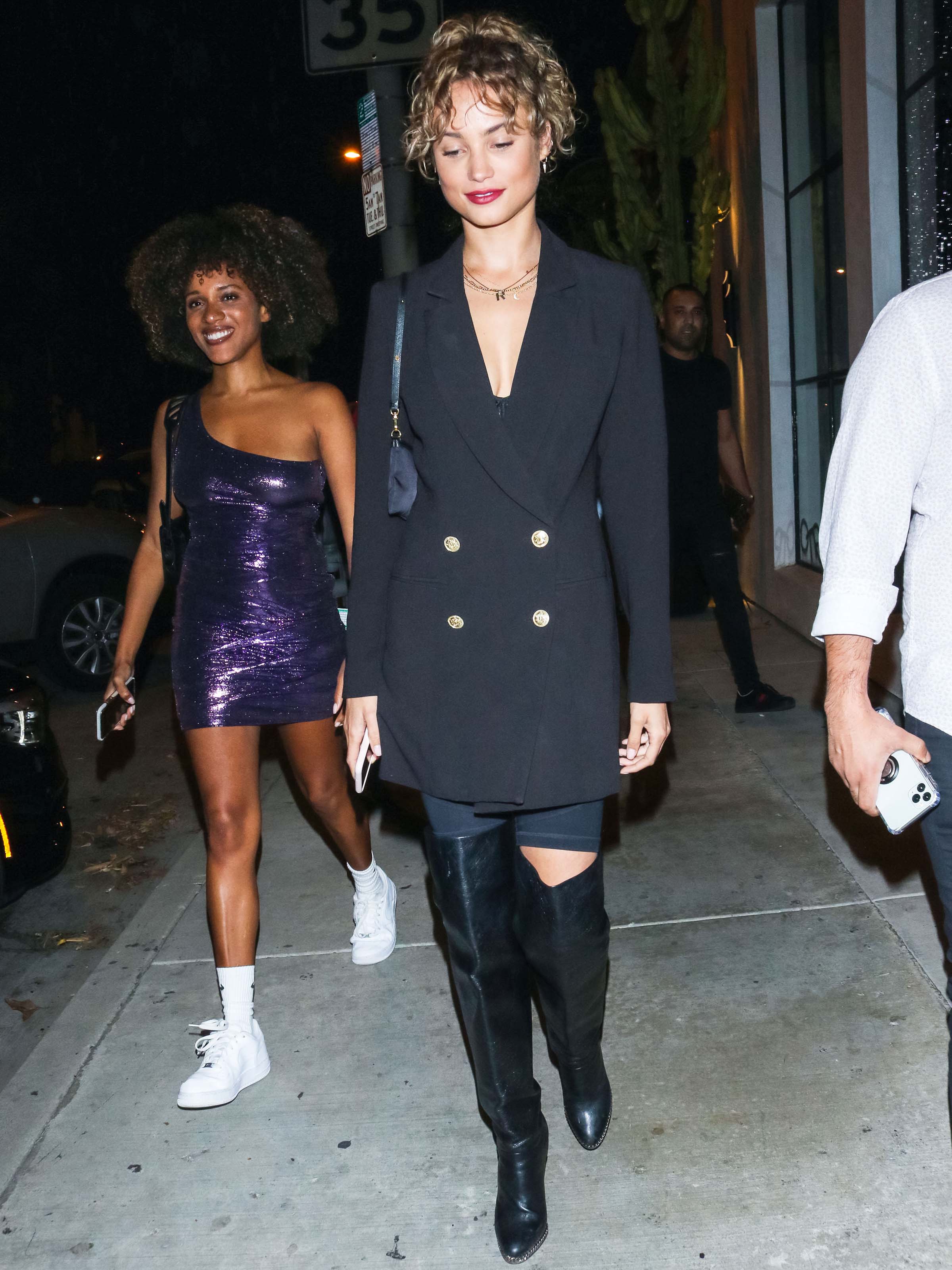 Rose Bertram seen outside Delilah Nightclub