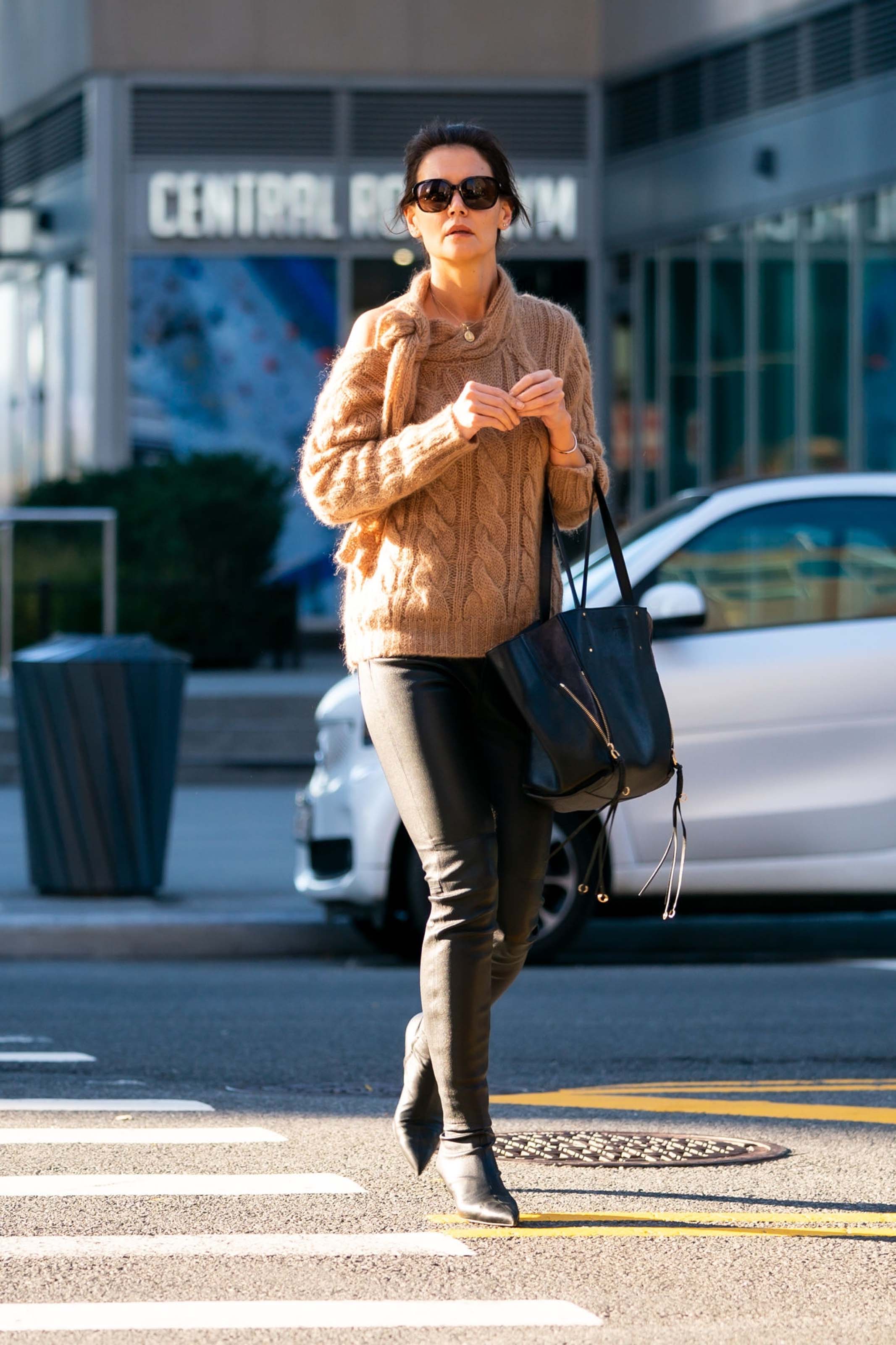 Katie Holmes out in Midtown NYC