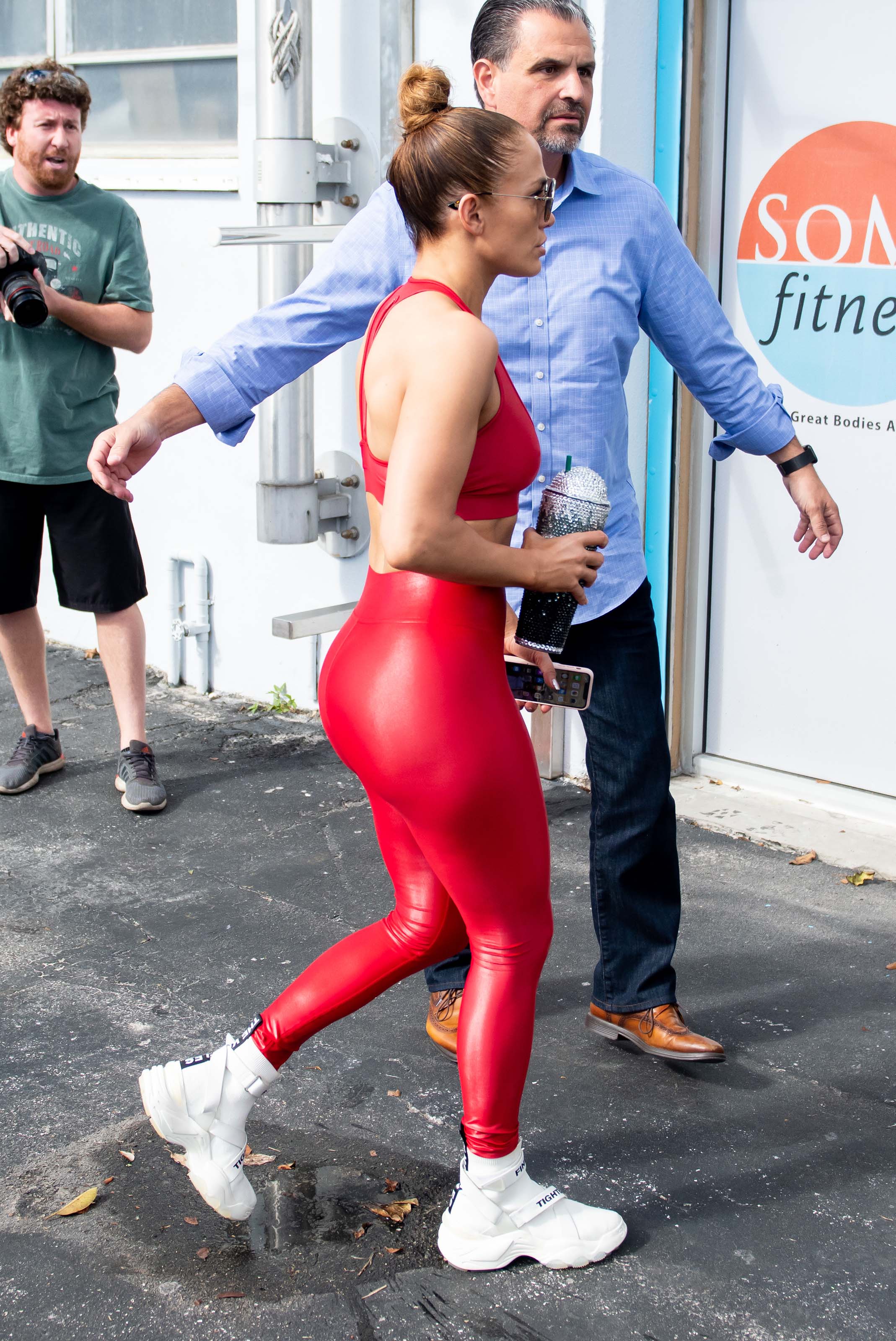 Jennifer Lopez at a Gym