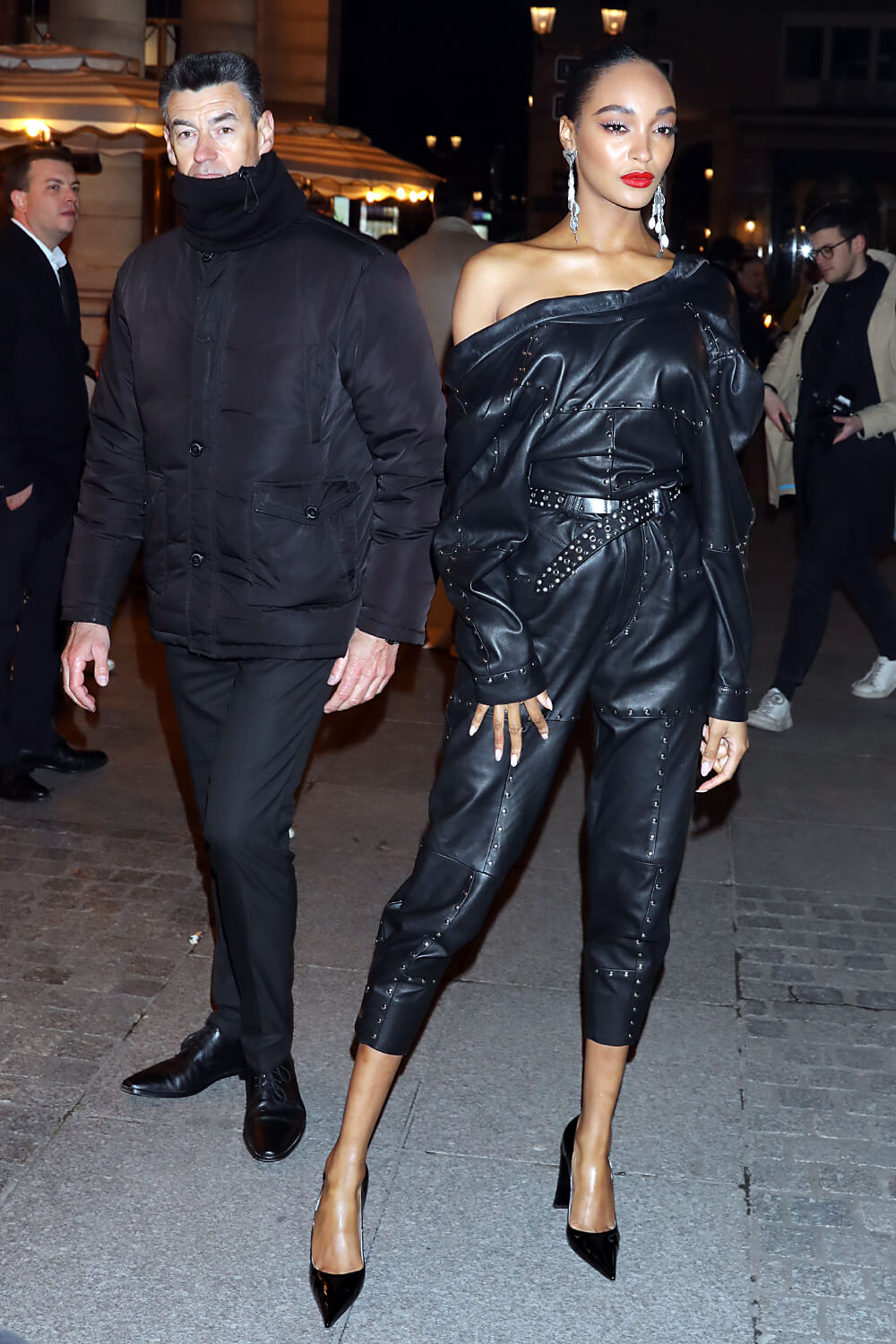 Jourdan Dunn at Isabel Marant Women’s Fall Winter 2020 show - Leather ...