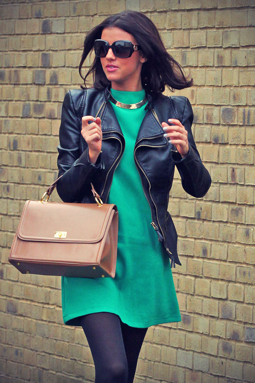 Lucy Mecklenburgh at House hunting - Leather Celebrities